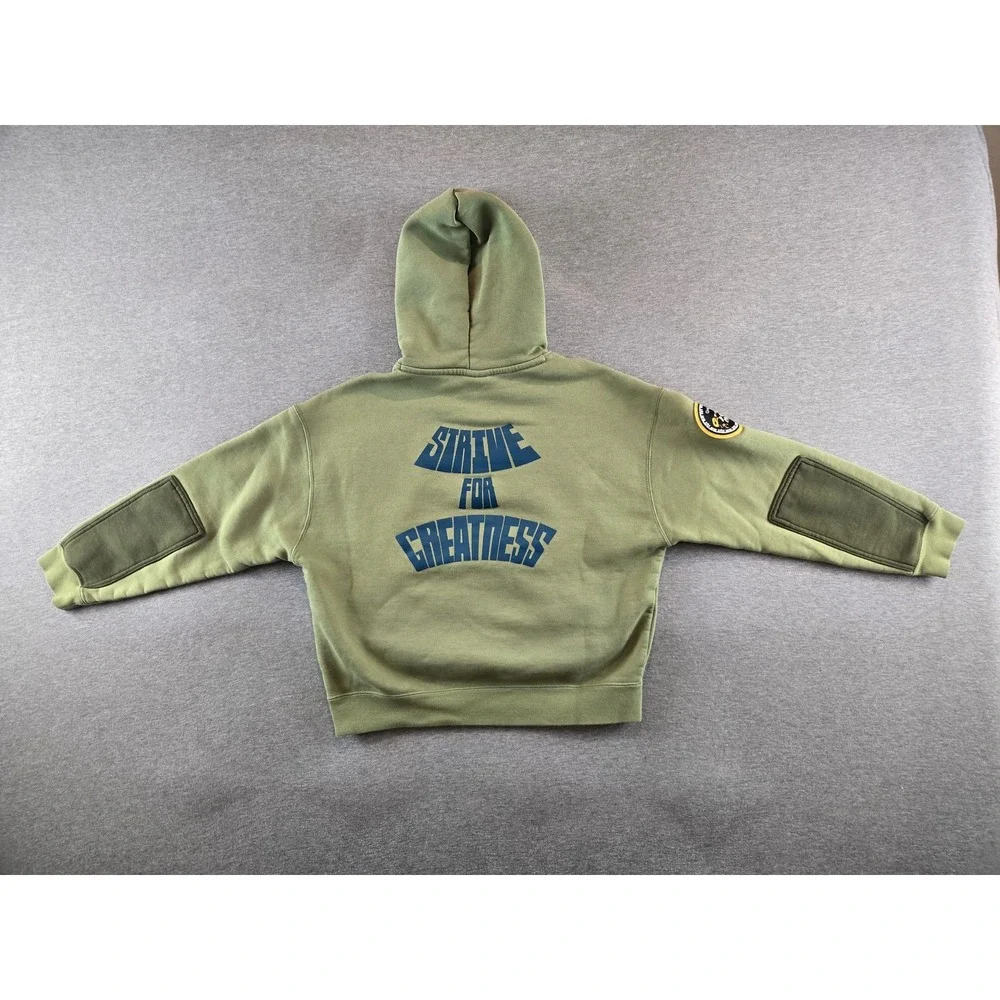 Nike Hoodie‎ Boys Large LeBron James Strive For Greatness Patch Lion DV3083